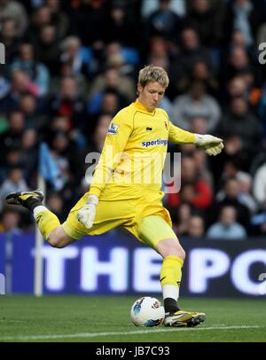 WAYNE HENNESSEY WOLVERHAMPTON WANDERERS FC WOLVERHAMPTON WANDERERS FC Etihad Stadium Manchester Inghilterra 29 Ottobre 2011 Foto Stock