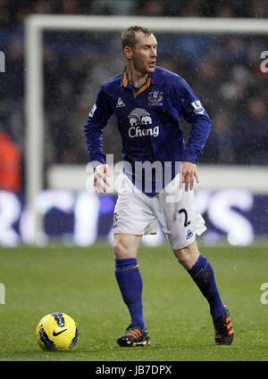 TONY HIBBERT Everton FC Everton FC Reebok Stadium Bolton Inghilterra 26 Novembre 2011 Foto Stock