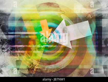 Ziel spirale abstrakt konzept Foto Stock