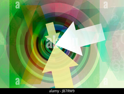 Ziel spirale abstrakt konzept Foto Stock