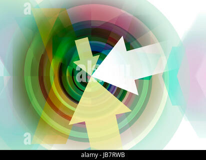 Ziel spirale abstrakt konzept Foto Stock