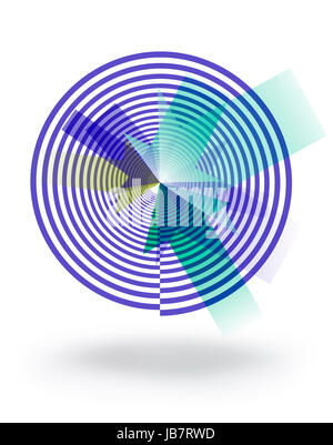 Ziel spirale pfeile abstrakt Foto Stock