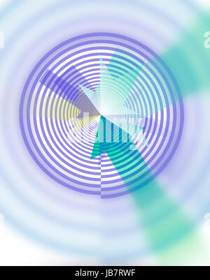 Ziel spirale abstrakt konzept Foto Stock