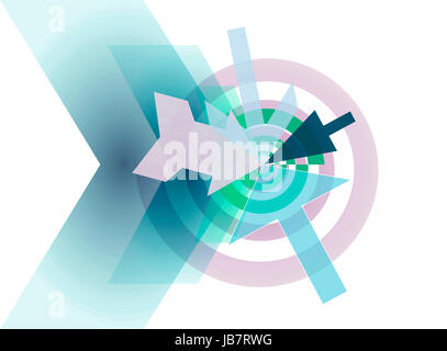 Ziel spirale abstrakt konzept Foto Stock