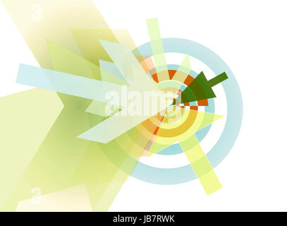 Ziel spirale abstrakt konzept Foto Stock