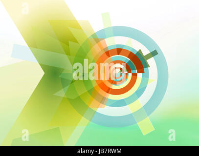 Ziel spirale abstrakt konzept Foto Stock