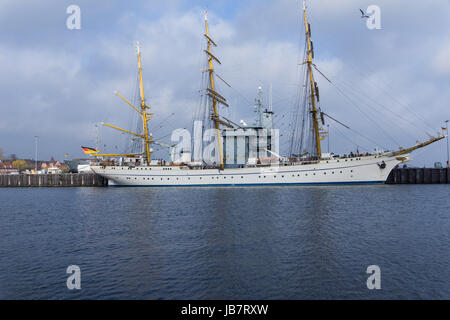 La tall ship della marina tedesca chiamato Gorch Fock Foto Stock