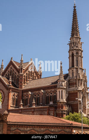 Chiesa dei Salesiani a Barcellona. La Catalogna, Spagna Foto Stock