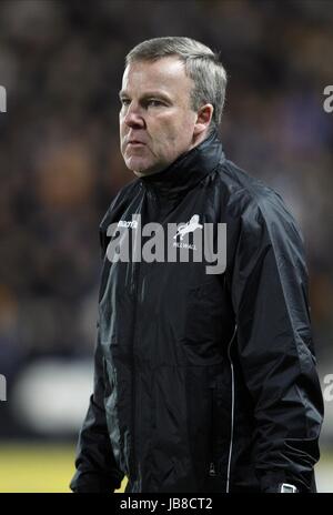 KENNY JACKETT MILLWALL FC MANAGER MILLWALL FC MANAGER KC Stadium Hull Inghilterra 17 Dicembre 2011 Foto Stock