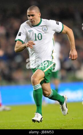 JONATHAN WALTERS REPUBBLICA DI IRLANDA AVIVA STADIUM Dublino Repubblica di Irlanda 08 Febbraio 2011 Foto Stock