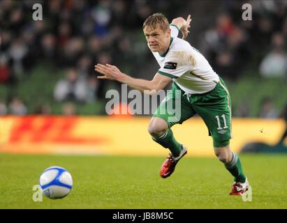 DAMIEN DUFF REPUBBLICA DI IRLANDA AVIVA STADIUM Dublino Repubblica di Irlanda 08 Febbraio 2011 Foto Stock