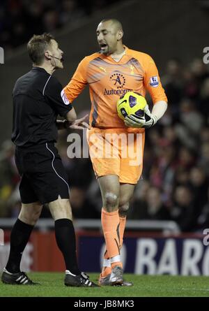 HEURELHO GOMES R JONES Tottenham Hotspur FC Tottenham Hotspur FC STADIO DELLA LUCE SUNDERLAND INGHILTERRA 12 Febbraio 2011 Foto Stock