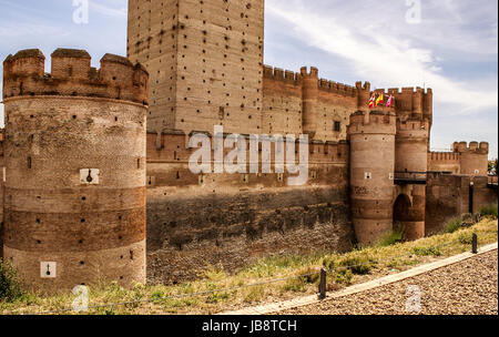 Castello di La Mota nella Medina del Campo, Valladolid, Spagna Foto Stock