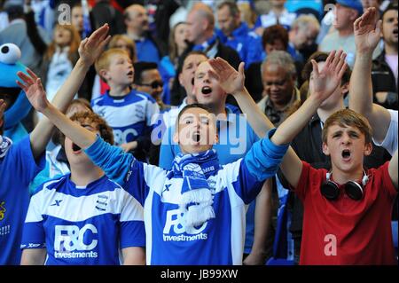 BIRMINGHAM CITY TIFOSI SPURS V Birmingham City White Hart Lane Londra Inghilterra 22 Maggio 2011 Foto Stock