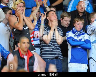 BIRMINGHAM CITY FANS SCONSOLATO SPURS V Birmingham City White Hart Lane Londra Inghilterra 22 Maggio 2011 Foto Stock