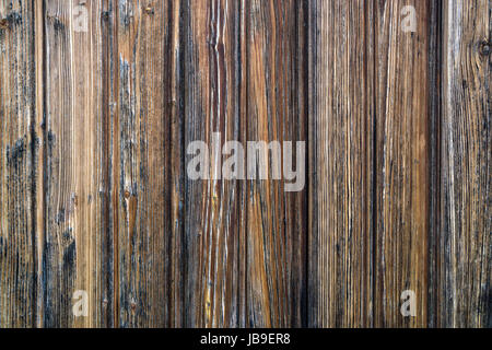 Vecchio alterate di tavole di legno sulla parete in legno, Baden-Württemberg, Germania Foto Stock