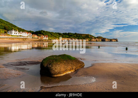 Spiaggia deserta, SANDSEND Foto Stock