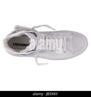 Converse Chuck Taylor All Star Brea Hi Bianco Pelle scarpe donna - 549582C Foto Stock