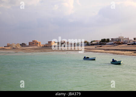 Spiaggia di Al Khor. Il Qatar, Medio Oriente Foto Stock