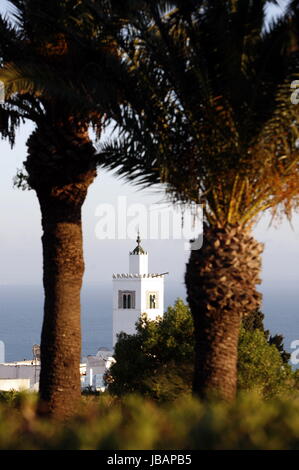 Afrika, Tunesien, Tunisi, Sidi Bou Said, Altstadt, Foto Stock