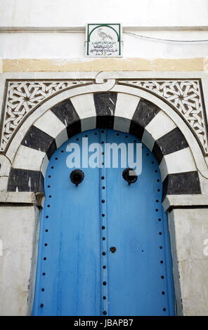 Afrika, Tunesien, Tunisi, Sidi Bou Said, Altstadt, Foto Stock