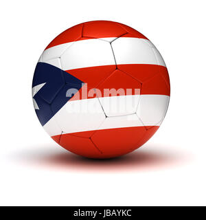 Il Puerto Rican Football (isolato con percorso di clipping) Foto Stock