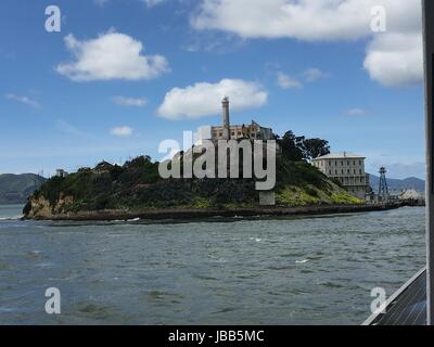 Isola di Alcatraz a San Francisco, California Foto Stock