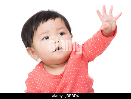 Asia Baby girl fino a mano Foto Stock