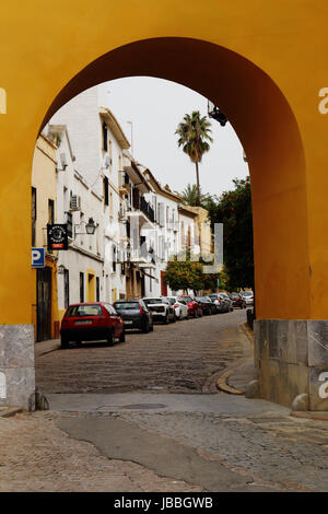 Le affascinanti strade del centro storico di Cordoba, Andalusia, Spagna Foto Stock