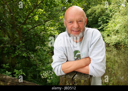 Michael Eavis, imprenditore e fondatore del festival di Glastonbury nel Somerset, Regno Unito. Foto Stock