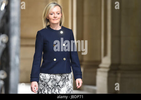 Giustizia Segretario Liz Truss arriva a Downing Street a Londra. Foto Stock