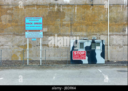 Checkpoint a Hack nucleare verde Museo bunker Foto Stock