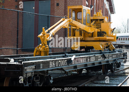 BALITMORE, MD - aprile 15: B O No.7005 Baltimore Ohio Railroad auto piana il 15 aprile 2017 Foto Stock