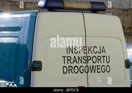 Una foto del veicolo i servizi di ispezione, cargo auto Foto Stock