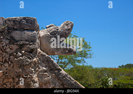 Rovine maya, Mayapan, Yucatan, Messico Foto Stock