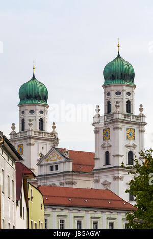 La cattedrale di Santo Stefano in Passau, Germania Foto Stock