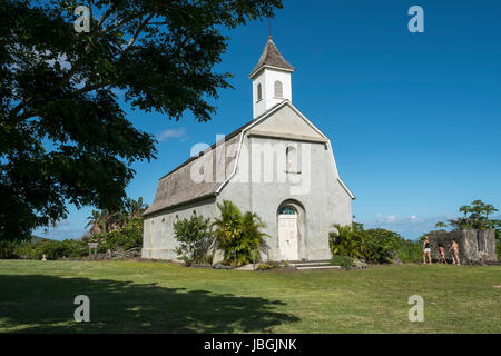 San Giuseppe chiesa cattolica; Kaupo, Maui, Hawaii, Stati Uniti d'America. Foto Stock