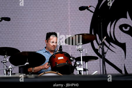 Newport, Isle of Wight, Regno Unito. 11 Giugno, 2017. Isle of Wight Festival Giorno 4 - band britannica Scouting per ragazze in esecuzione al IOW Festival, Seaclose Park Newport 11giugno 2017, UK Credit: DFP/fotografica Alamy Live News Foto Stock