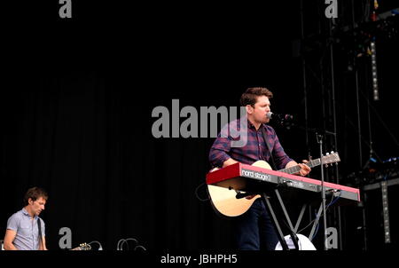 Newport, Isle of Wight, Regno Unito. 11 Giugno, 2017. Isle of Wight Festival Giorno 4 - band britannica Scouting per ragazze in esecuzione al IOW Festival, Seaclose Park Newport 11giugno 2017, UK Credit: DFP/fotografica Alamy Live News Foto Stock