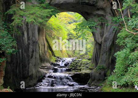 Nomizo-no-Taki le Cascate di Kimitsu Chiba GIAPPONE Foto Stock