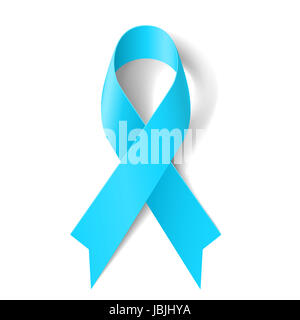 Nastro Blu Di Consapevolezza Simbolo Di Malattia Illustrazione Vettoriale -  Illustrazione di arco, perno: 83038301