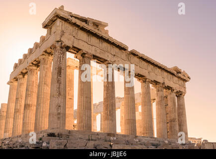 Acropoli Partenone di Atene, Grecia Foto Stock