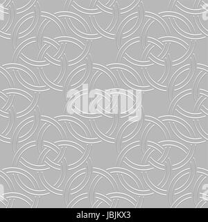 Modello senza giunture. Geometrico astratto dello sfondo. Moderna ed elegante struttura. Ripetere regolarmente elegante ornamento con cerchi che si intersecano. Vector elem Illustrazione Vettoriale