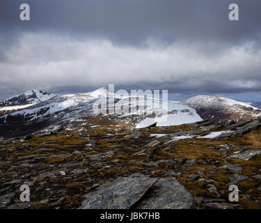 Sgurr Mor e l Est Fannich Mountain Range Foto Stock