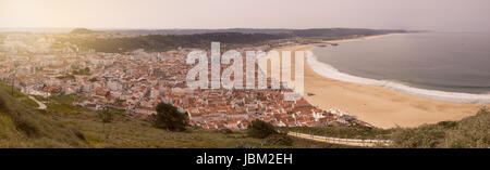 Vista panoramica da Nazaré Foto Stock