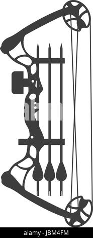 Composto arco e frecce Illustrazione Vettoriale