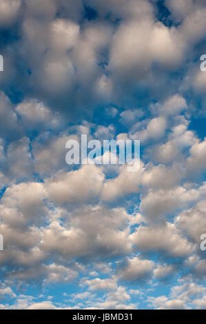 Cumulus Fractus nuvole con modelli di nuvole più piccole Foto Stock