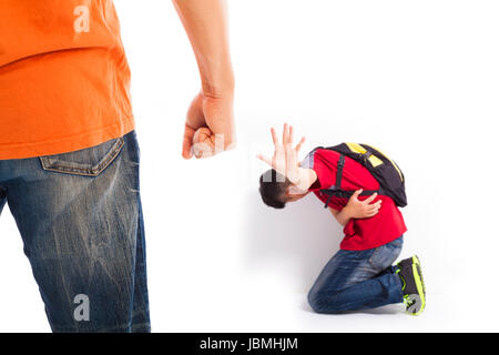 La scuola della violenza , gli studenti sono stati feriti e di alzare la mano per arrestare Foto Stock