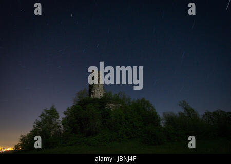 Val Trebbia esposizione di notte Foto Stock