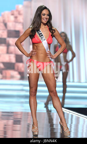 Il 2017 Miss USA concorrenza preliminare al Mandalay Bay Event Center dotato di: Miss Alaska Alyssa Londra Dove: Las Vegas, Nevada, Stati Uniti quando: 05 maggio 2017 Credit: Judy Eddy/WENN.com Foto Stock